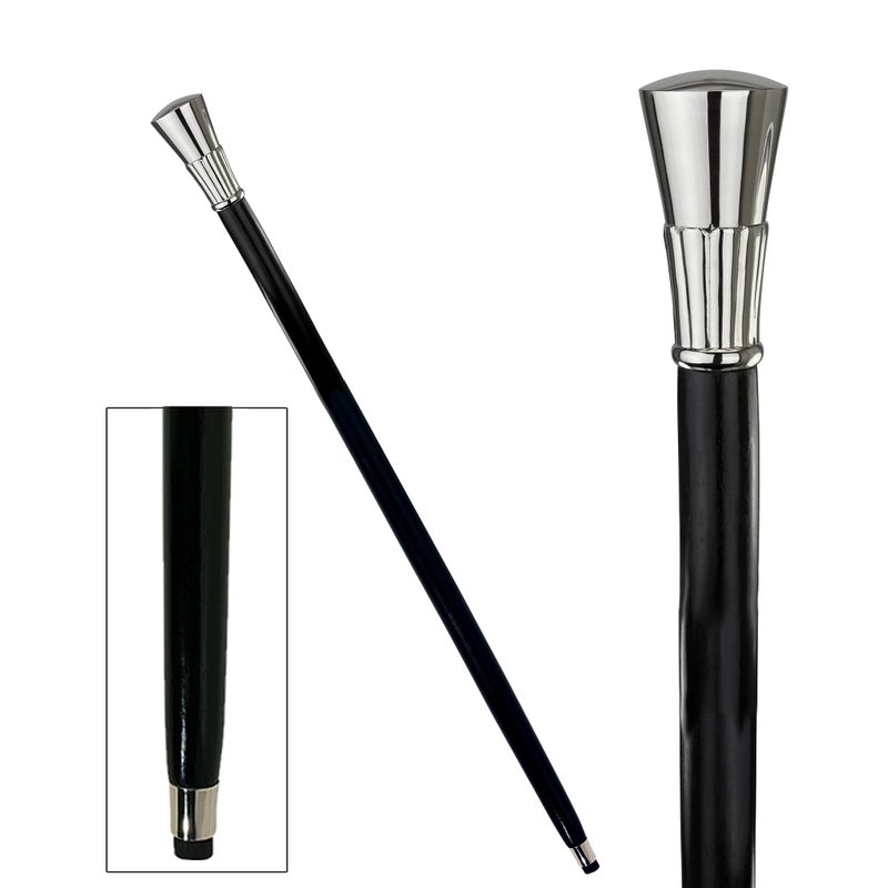 Design Toscano TV10475 Empress Collection: Top Hat and Tails Solid Hardwood Walking Stick, Cherry - Image 2